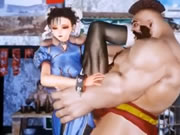 Fighting garota Chun Li